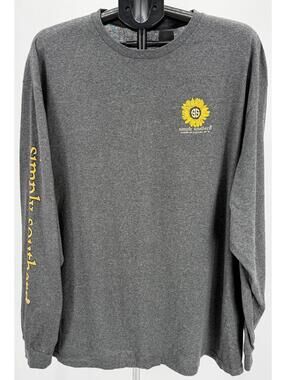 Simply Southern Country Long Sleeve Shirt Gray Casual Comfort Size XXL